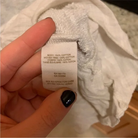 We The Free Ivory Ruffled Bottom Sweater Size M - Picture 4 of 4